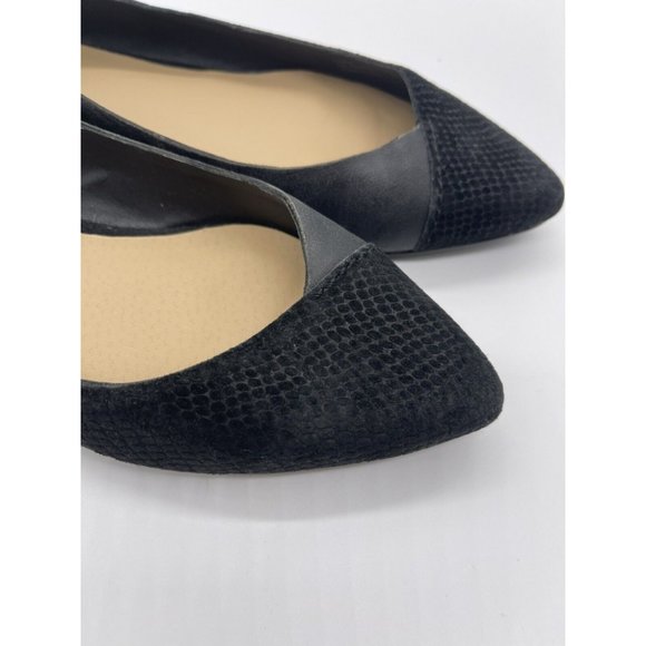 Joes Women's Black Leather Pointed Toe Slip On Comfort Flat Loafers Size US 6 - Picture 6 of 6